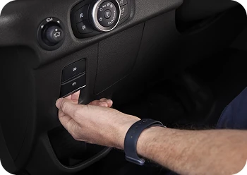 Electric parking brake frees up space in the cabin