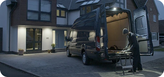 Rear-mounted LED Downlighter